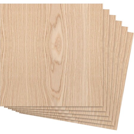 15 3/4W X 15 3/4H X 1/4T Wood Hobby Boards, Red Oak, 6PK